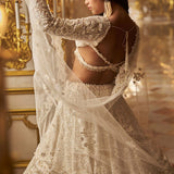 Ivory Gold Floral Lehenga Set