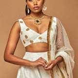 Mani Jassal White OG Mirror Bustier