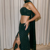 Onyx Mermaid Lehenga Set