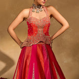 Orange Naina Lehenga