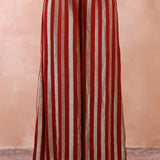 Maroon Anarkali With Palazzo And Dupatta