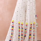 Off White Embroidered Choli With Sharara