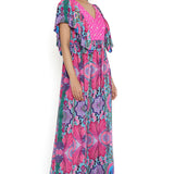 Pink Enchanted Crepe Print Dress