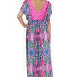 Pink Enchanted Crepe Print Dress