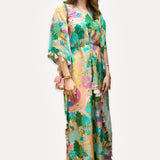 Peach Kuno Silkmul Kaftan