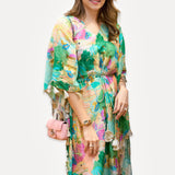 Peach Kuno Silkmul Kaftan