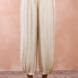 Off White Embroidered Kurta And Pant