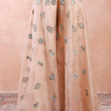 Rose Pink Embroiderd Short Kurta With Sharara