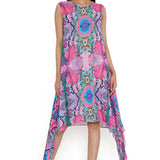 Pink Enchanted Print Side Tale Tunic