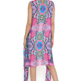 Pink Enchanted Print Side Tale Tunic