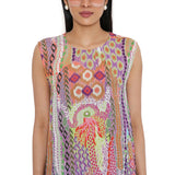 Multicolor African Print Side Tale Tunic