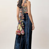 Yasmin Navy Sharara Set