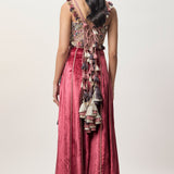 Yasmin Cranberry Sharara Set