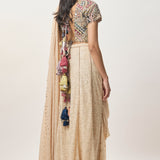 Hooria Stone Sharara Set
