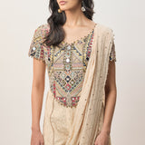 Hooria Stone Sharara Set