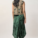 Delnaz Emerald Green Co-ord Set