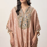 Sanaz Coral Silk Co-ord Set