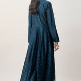 Zarrin Navy Anarkali Set