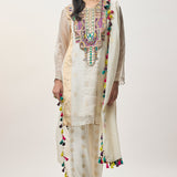 Shirin Off-White Kurta Set
