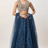 Mahnaz Navy Lehenga Set