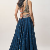 Mahnaz Navy Lehenga Set