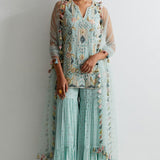 Sea Blue Georgette Sharara