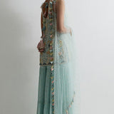 Sea Blue Georgette Sharara