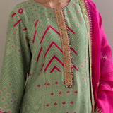 Green Kurta Set