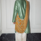 Punit Balana Sage Green Kurta  Dushala Set