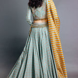 Sage Green Lehenga Set