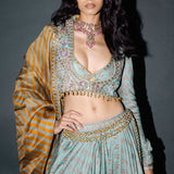Sage Green Lehenga Set