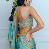 Sage Draped Saree