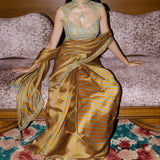 Mustard  Saree Set