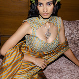 Mustard  Saree Set