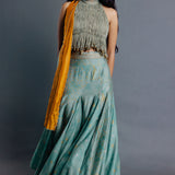 Sage Green Skirt Set