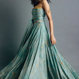 Sage Green Corset Skirt Set