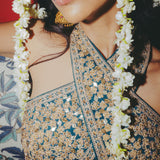 Teal Sharara Set