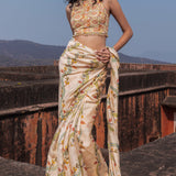 Classic Printed Saree Set