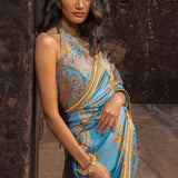 Classic Printed Saree Set