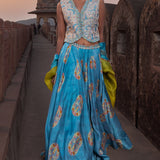 Waistcoat Lehenga Set