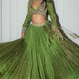 Crushed Lehenga set