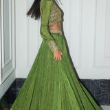Crushed Lehenga set