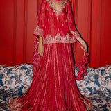 Punit Balana Raspberry Lehenga Set