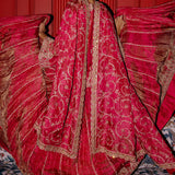 Punit Balana Raspberry Lehenga Set