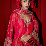 Punit Balana Raspberry Lehenga Set