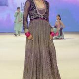 The Baigani Koti Anarkali Set