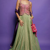 Waistcoat Lehenga Set