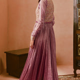 Lilac Koti Anarkali Set