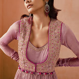Lilac Koti Anarkali Set