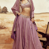 Lilac Johari Lehenga Set